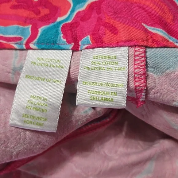 Lilly Pulitzer shorts size 8 pink blue EUC - Picture 5 of 10